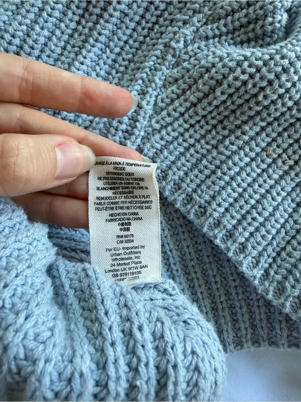 Free People Light Gray Cropped Ribbed Knit Sweater